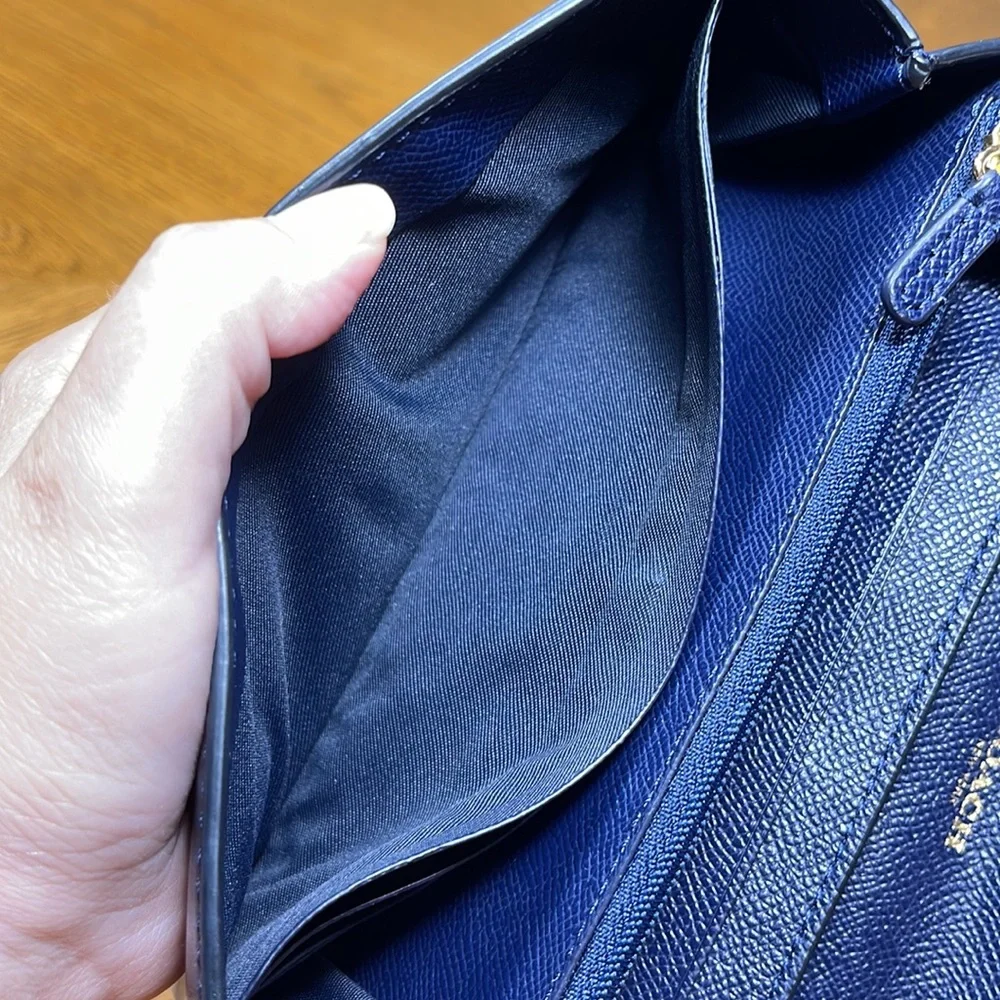 RARE COACH BLAKE WALLET IN QUILTED COLORBLOCK LEATHER - Picture 15 of 16